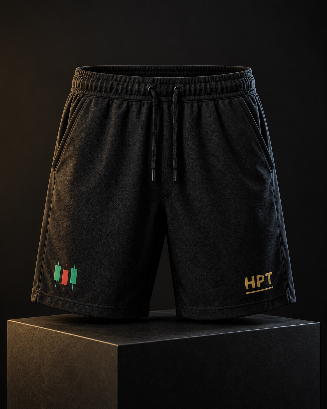 Original black HPT Execution Training shorts mockup
